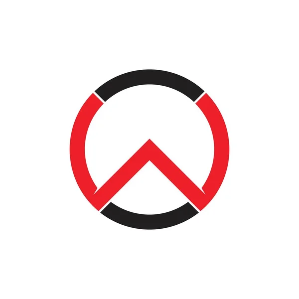 Lettre ligne géométrique ligne cercle logo vecteur — Image vectorielle