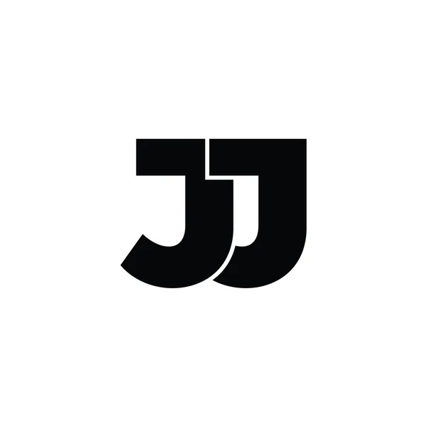 Litera jj powiązany wektor logo strzałki — Wektor stockowy