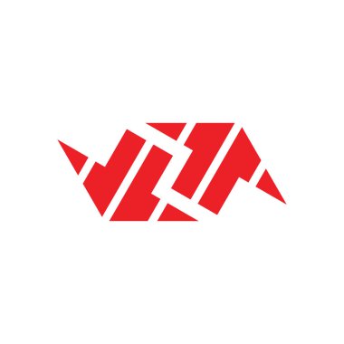 bağlı çizgiler geometrik ok logo vektörü