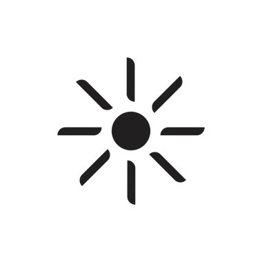 Güneş ışınları türbin şekli logo vektörü