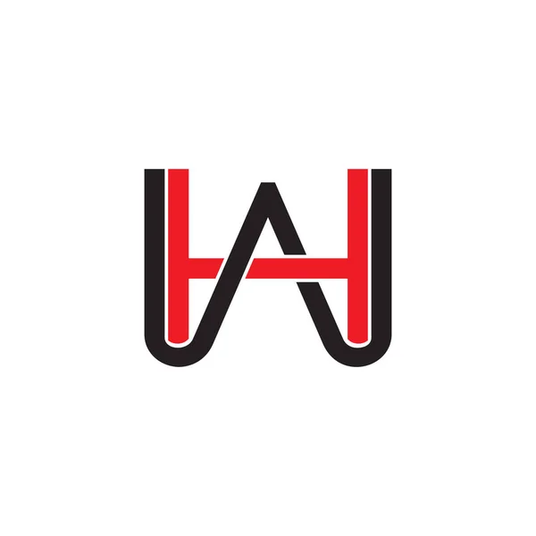 Carta hw vinculado vetor logotipo colorido —  Vetores de Stock
