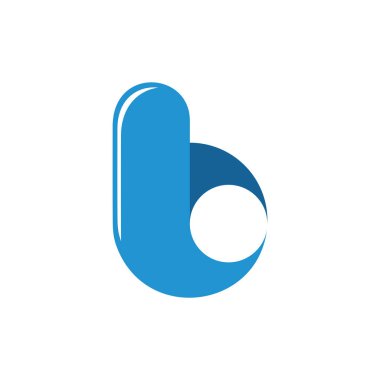 harf bc basit geometrik parlaklık logo vektörü