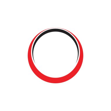 3d halka basit çember logo vektörü