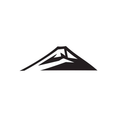 Basit geometrik dağ logo vektörü