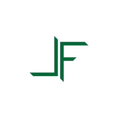 harf Basit çizgi geometrik logo vektörü