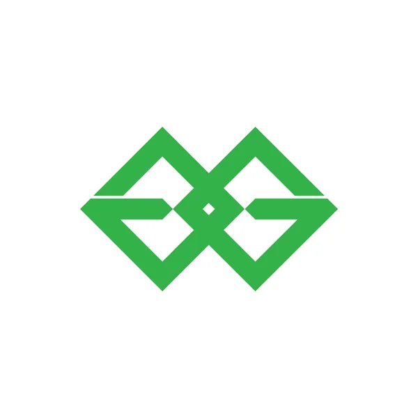 Letter gg linked квадратный вектор логотипа — стоковый вектор