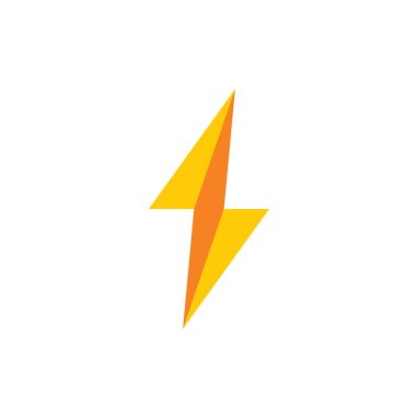 gök gürültüsü basit 3d geometrik sembol logosu 