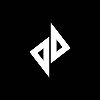 soyut basit geometrik üçgen ok logo vektörü