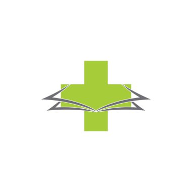 tıbbi kitap sembolü vektörü