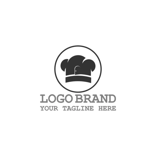 Будинок шеф-кухаря капелюх ресторан дизайн символ логотип вектор — стоковий вектор