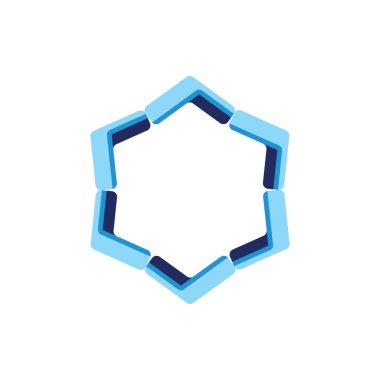 yıldız 3d okları girdap logo vektörü