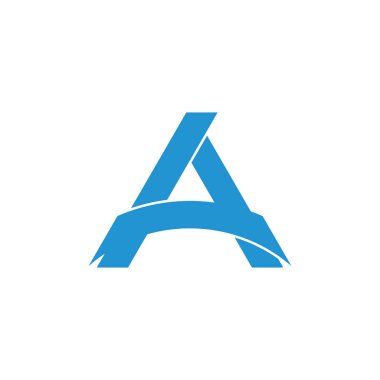 Temel Cmykletter aa bağlı eğriler basit logo vektörü