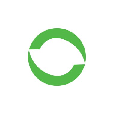 yeşil çember logo vektörü