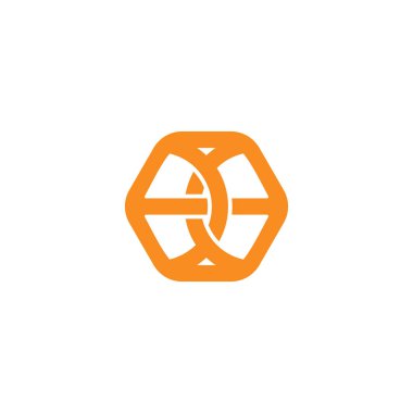 3D düz dizayn sembolü logo vektörüne bağlı