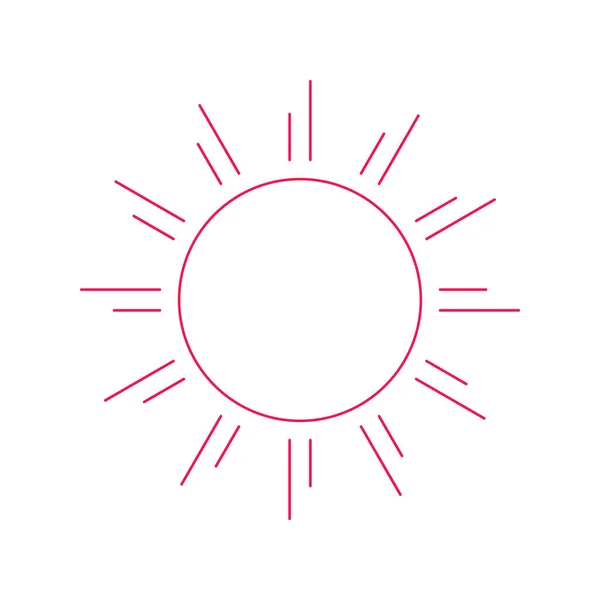 Sun circle rays burst symbol logo vector — 스톡 벡터