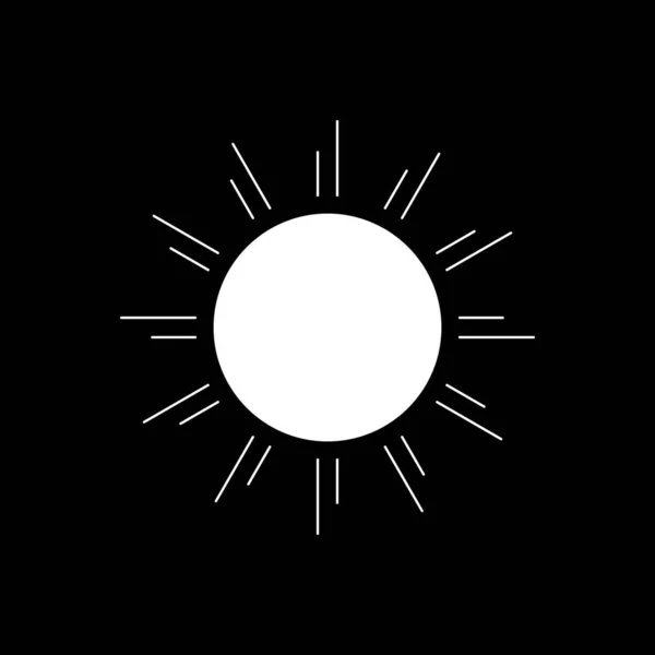 Sun circle rays burst symbol logo vector — Stock Vector
