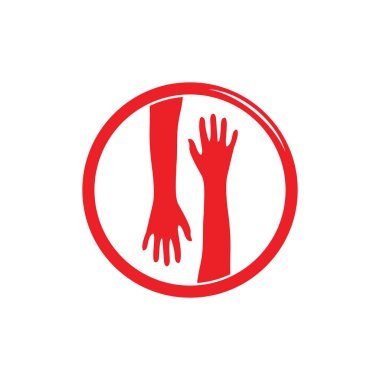 el bakımı silueti çizilmiş sembol vektörü