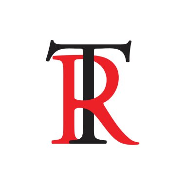 Basit bağlı logo vektörünün harfleri