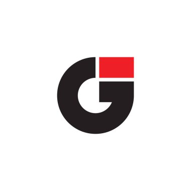 Geometrik logo vektörünü yükselten g harfi