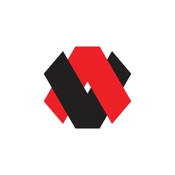 Letter av eenvoudige gekoppelde logo vector — Stockvector