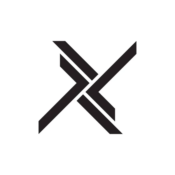 Letter xl simple geometric logo vector — 스톡 벡터