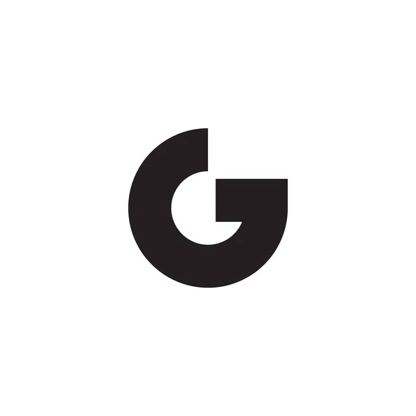 Letter g pijl omhoog geometrische logo vector — Stockvector