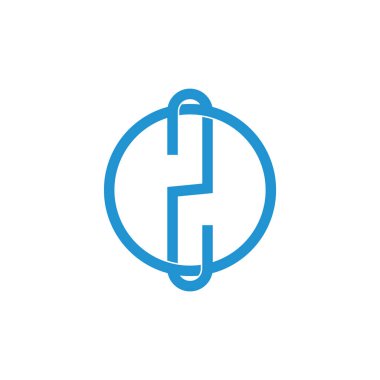 O2 harfi bağlı logo vektörü