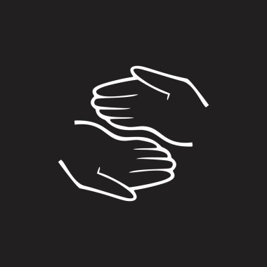 dikkat el çizimi sembol vektörü