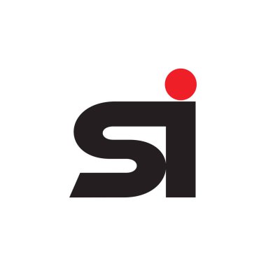 harf si küçük harf tasarım logo vektörü