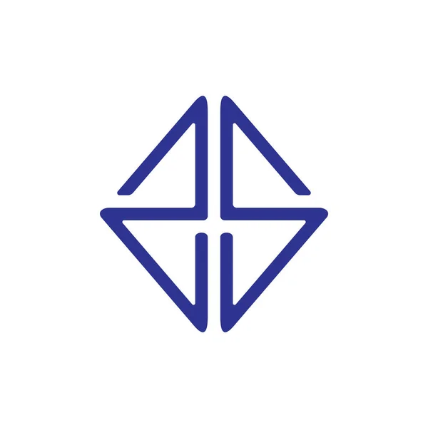 Lettre zs carré géométrique simple logo vecteur — Image vectorielle
