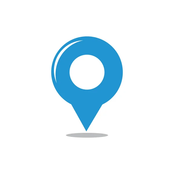 Cute pin location logo vector — Stock Vector