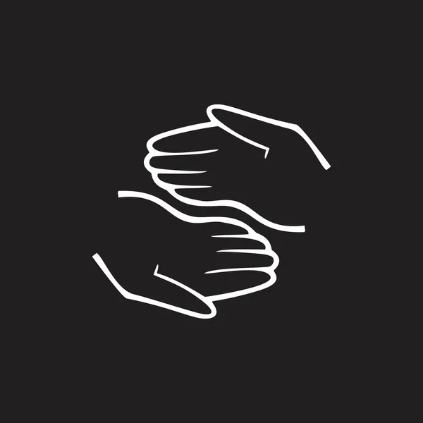 Zorg hand getrokken ontwerp symbool vector — Stockvector