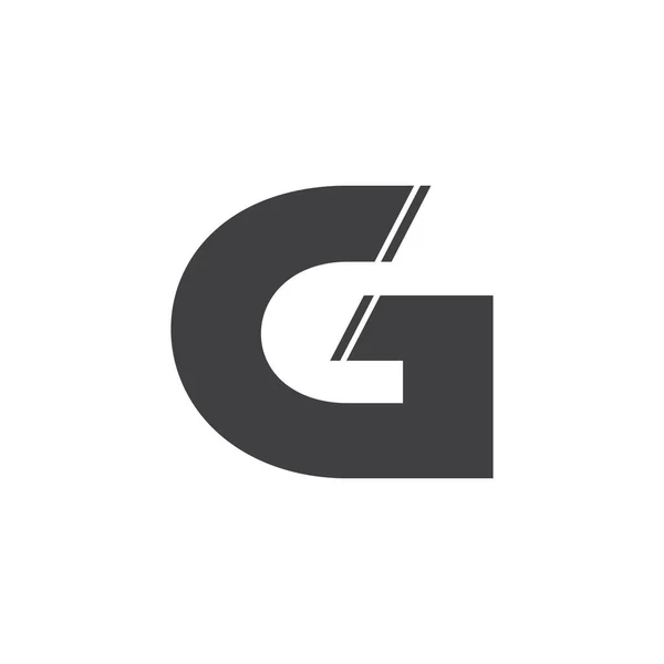 Letter g eenvoudige geometrische logo vector — Stockvector