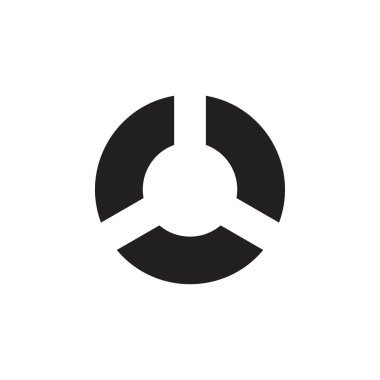 eğriler çember soyut logo vektörü