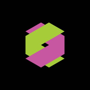 bağlı renkli ok logo vektörü