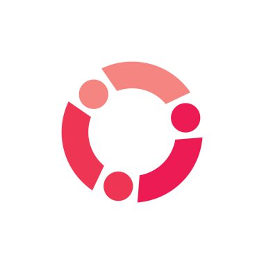 daire basit geometrik logo vektörünü noktalar