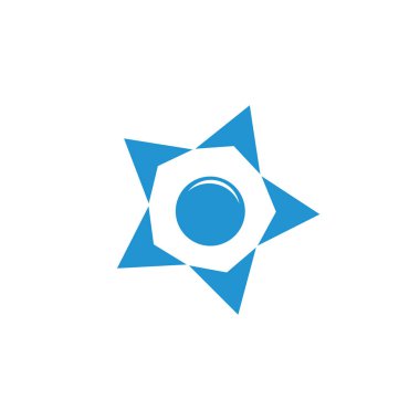 yıldız dairesi okları geometrik logo