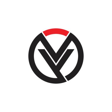 benim daire geometrik logo vektör mektuplar