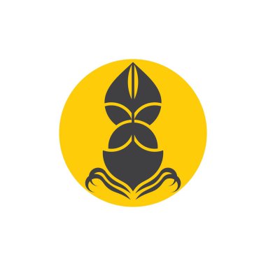 yelkenli teknesi güneş ay geometrik tasarım vektörü