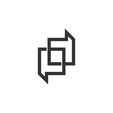 Harf pd konuşma çerçeve tasarımının sembol vektörü