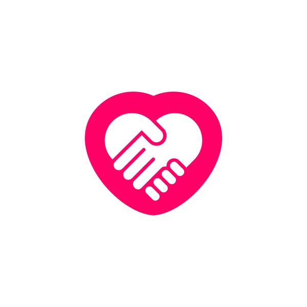 Symbol vector of hand care lovely clear geometric design — 스톡 벡터