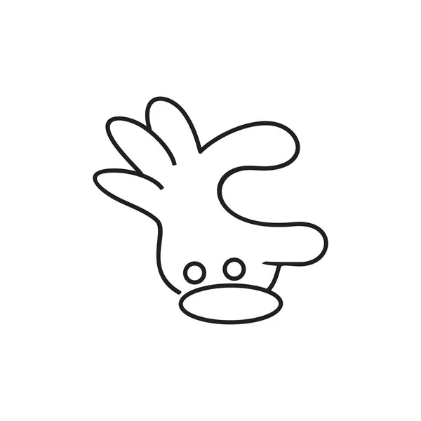 Cute hand tiny sign symbol vector — 스톡 벡터