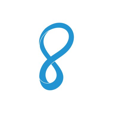 soyut sonsuzluk eğrileri 3d hareket tasarımı logo vektör