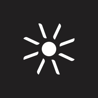 Güneş ışınları türbin şekilli logo vektörü