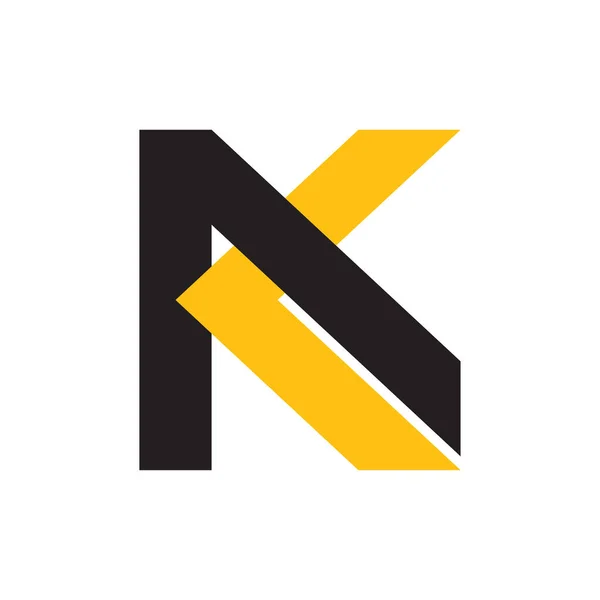 Letter ak colorful geometric design logo vector — Stock Vector