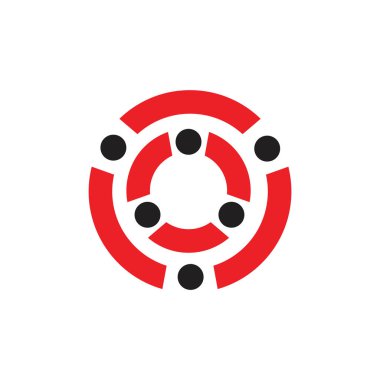 basit geometrik çizgi logo vektörünü noktalar