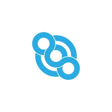 soyut bağlantılı helis sonsuz tasarım logo vektör