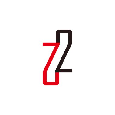 72 numaralı sembol basit geometrik çizgi logosu