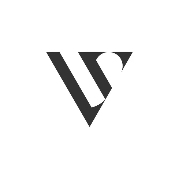 Abstrato letra rl lr triângulo geométrico seta logotipo vetor — Vetor de Stock