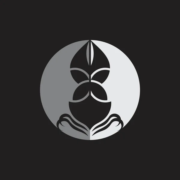Yelkenli gölge tasarımı logo vektörü — Stok Vektör